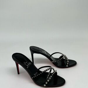 Christian Louboutin Tattoosh Studded Black Heels